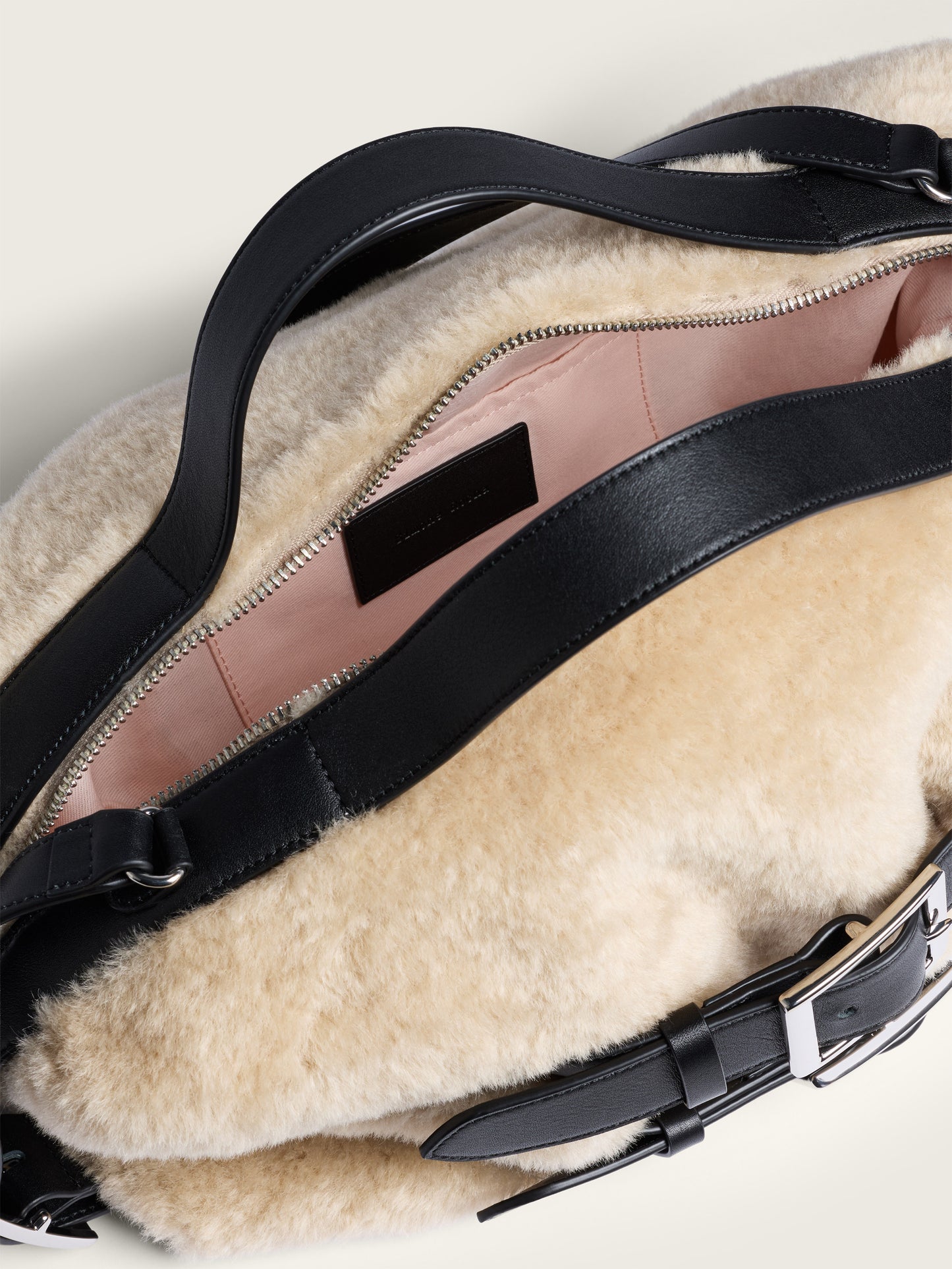 Faux Fur Biker Belt Bag