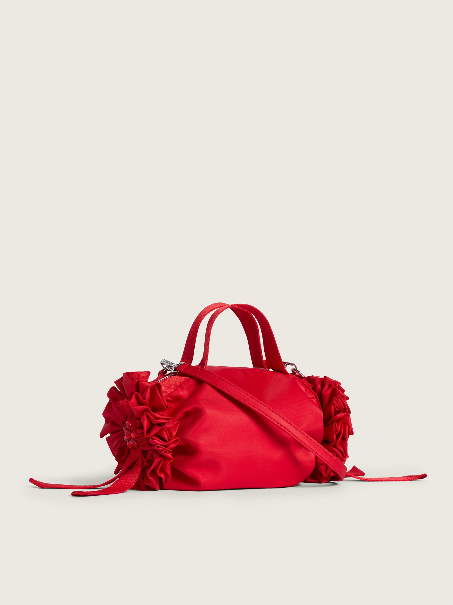 Turbo Embellished Mini Double Ribbon Rosette Bag