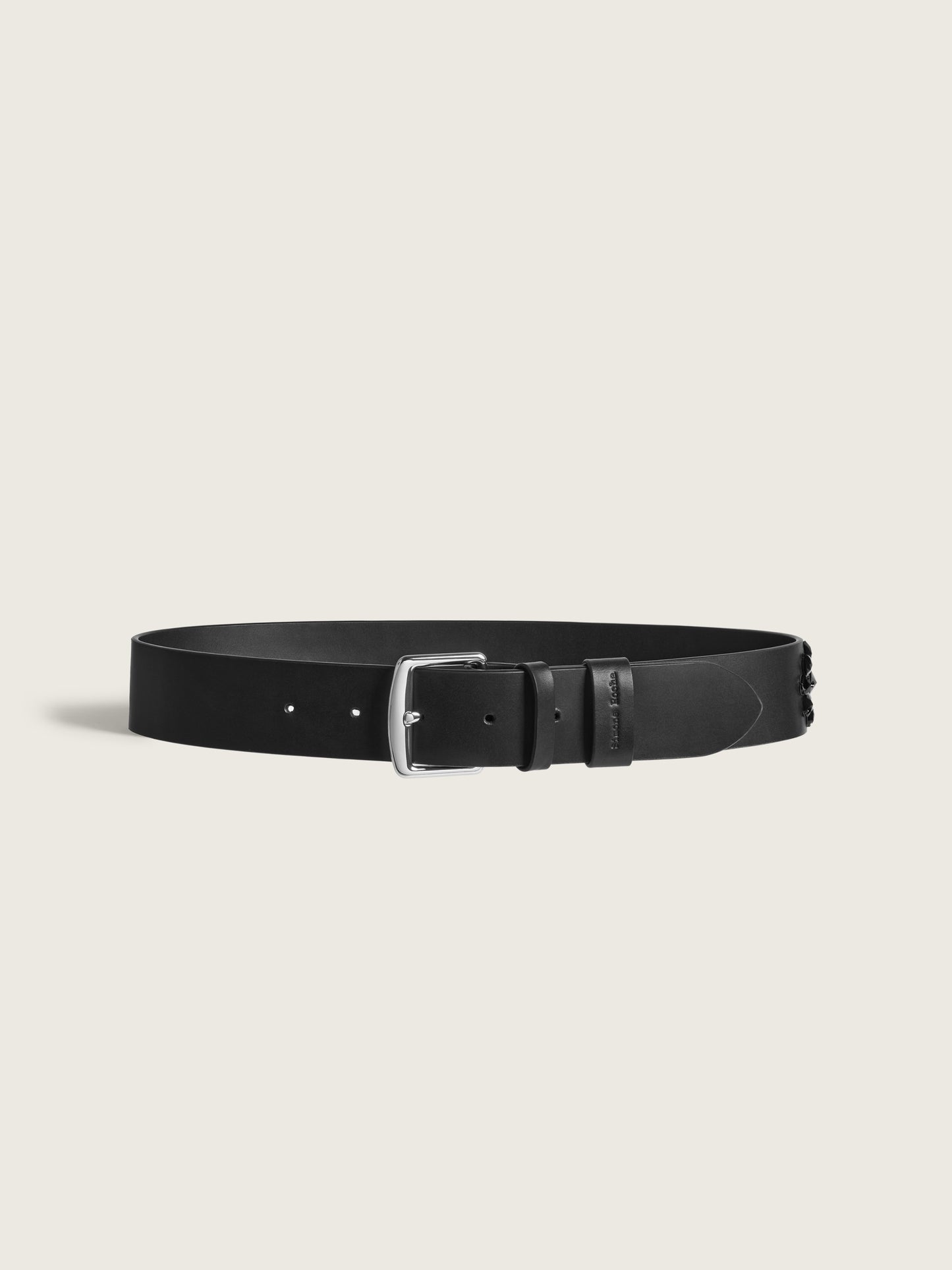 Embellished Leather Belt
