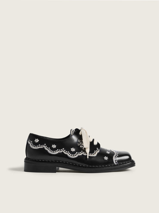Floral Lace Brogue