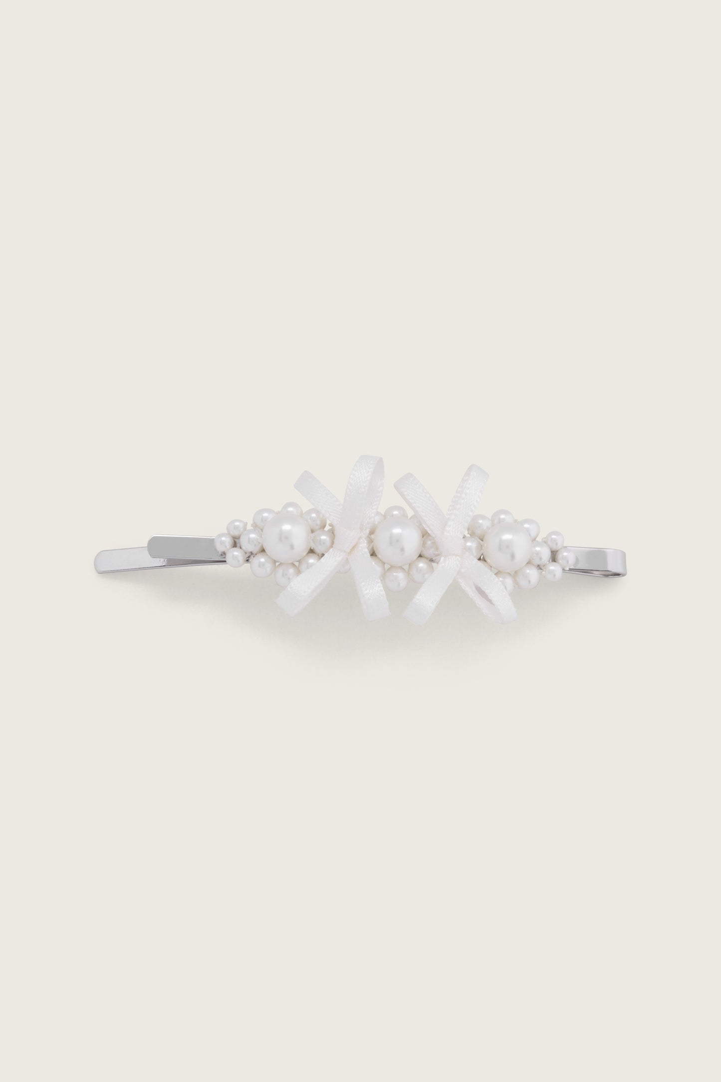 Petite Bow Flower Hair Clip