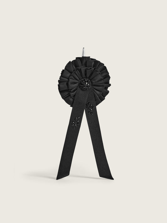 Embellished Ribbon Rosette Coin Purse