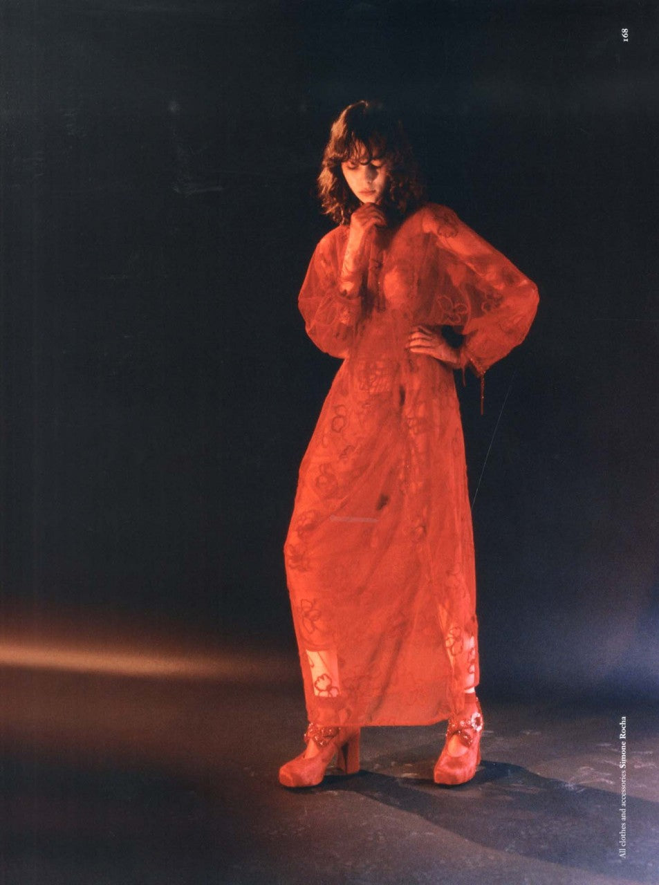 【Simone Rocha】ナイロン アップリケ クロップド ジャケットPINK Pink Drawstring Cargo Flap Pocket Detail Jacket by Simone Rocha on