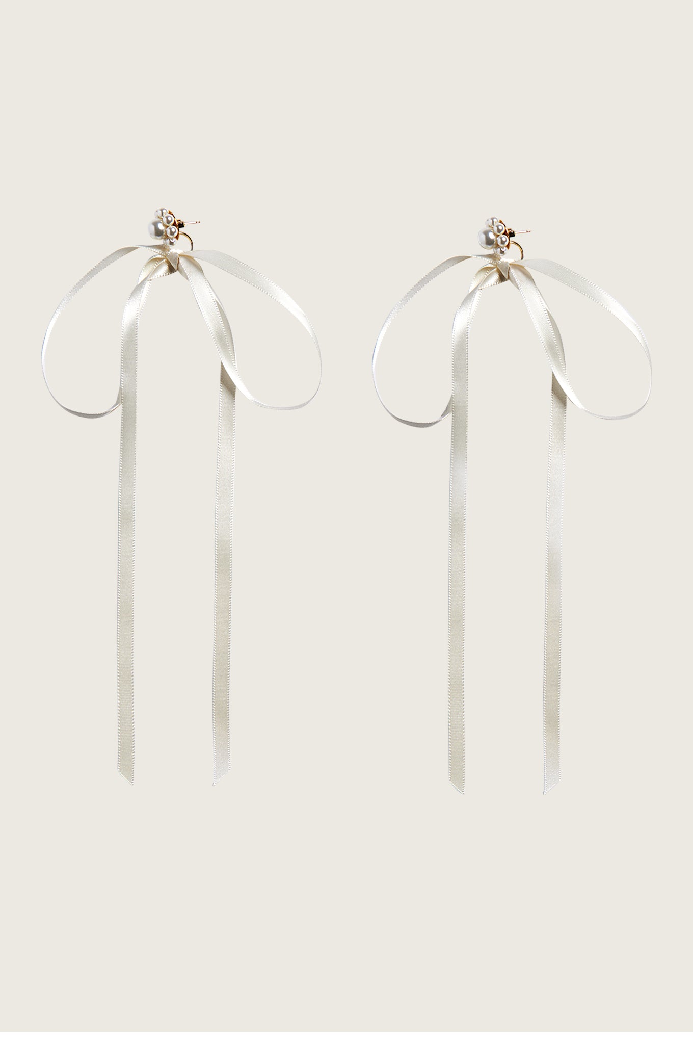 Bow Ribbon Stud Earrings