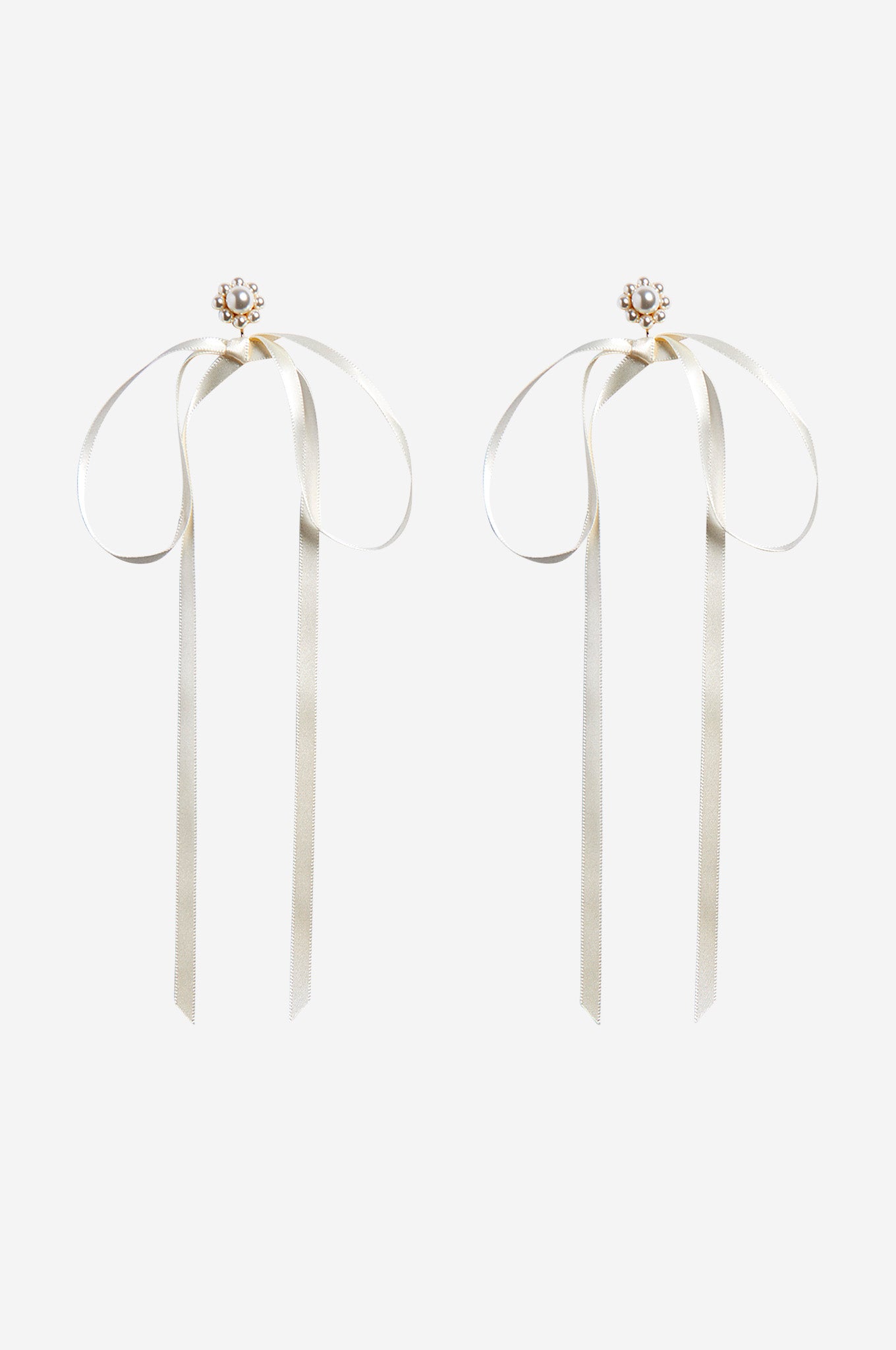 Bow Ribbon Stud Earrings