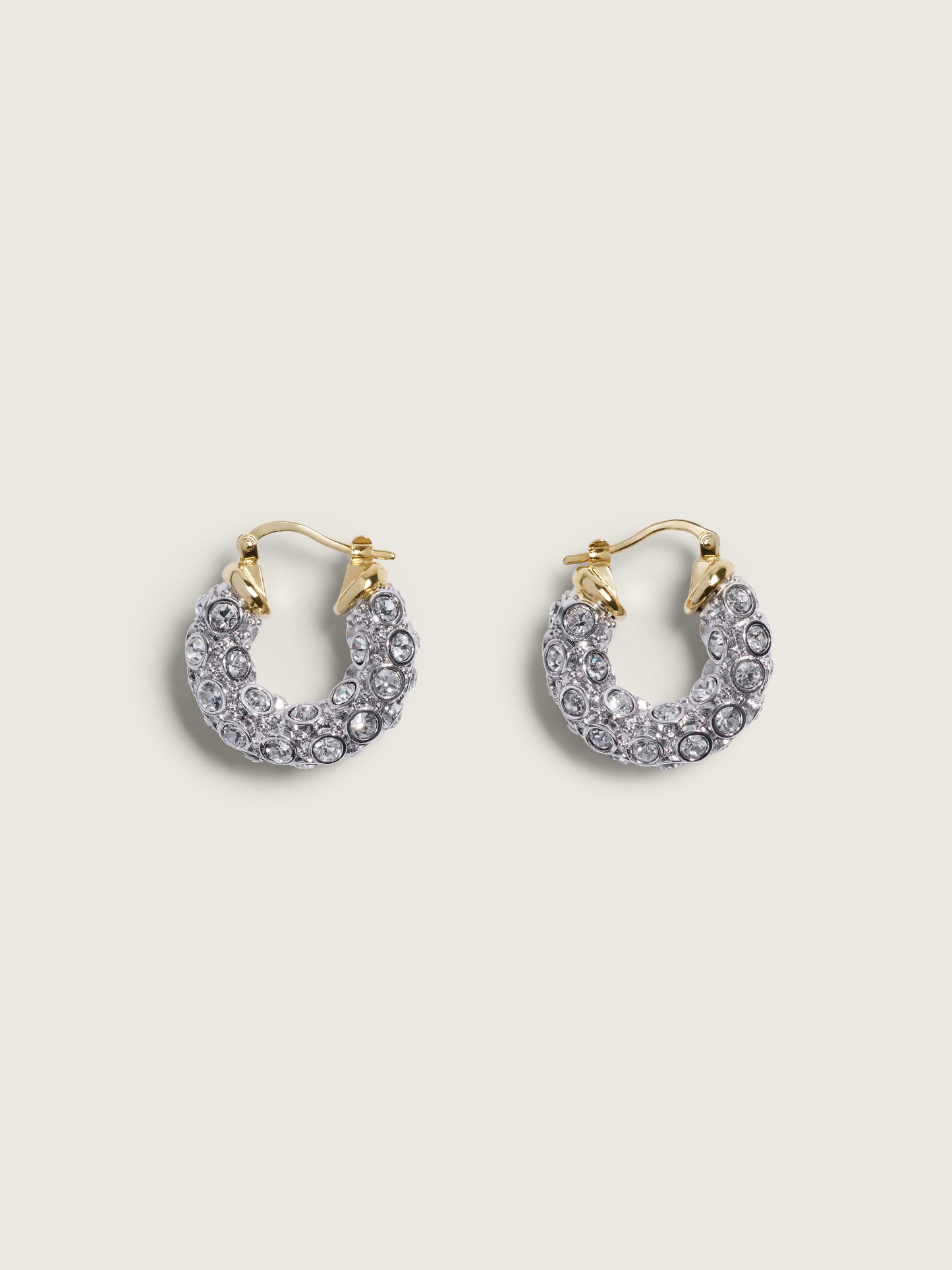 Rhinestone Hoop Earrings