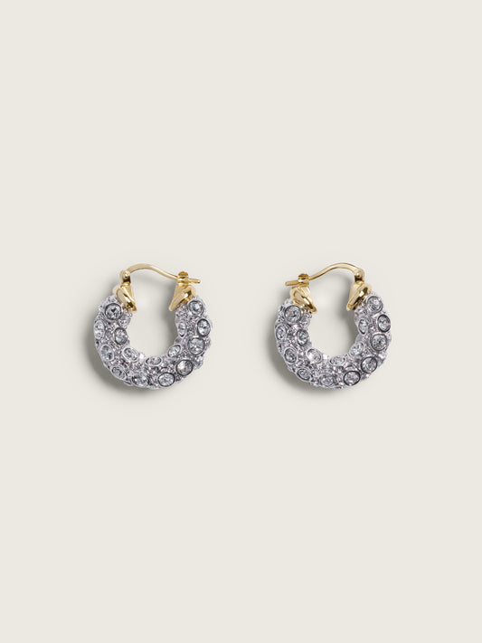 Rhinestone Hoop Earrings