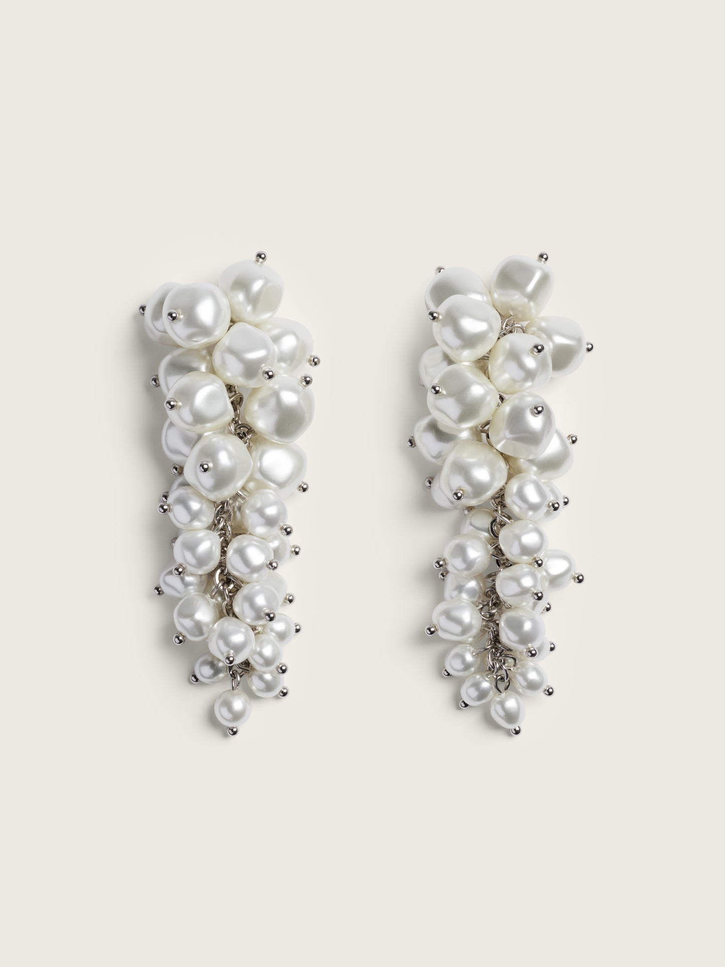 Pearl Cluster Drip Earrings