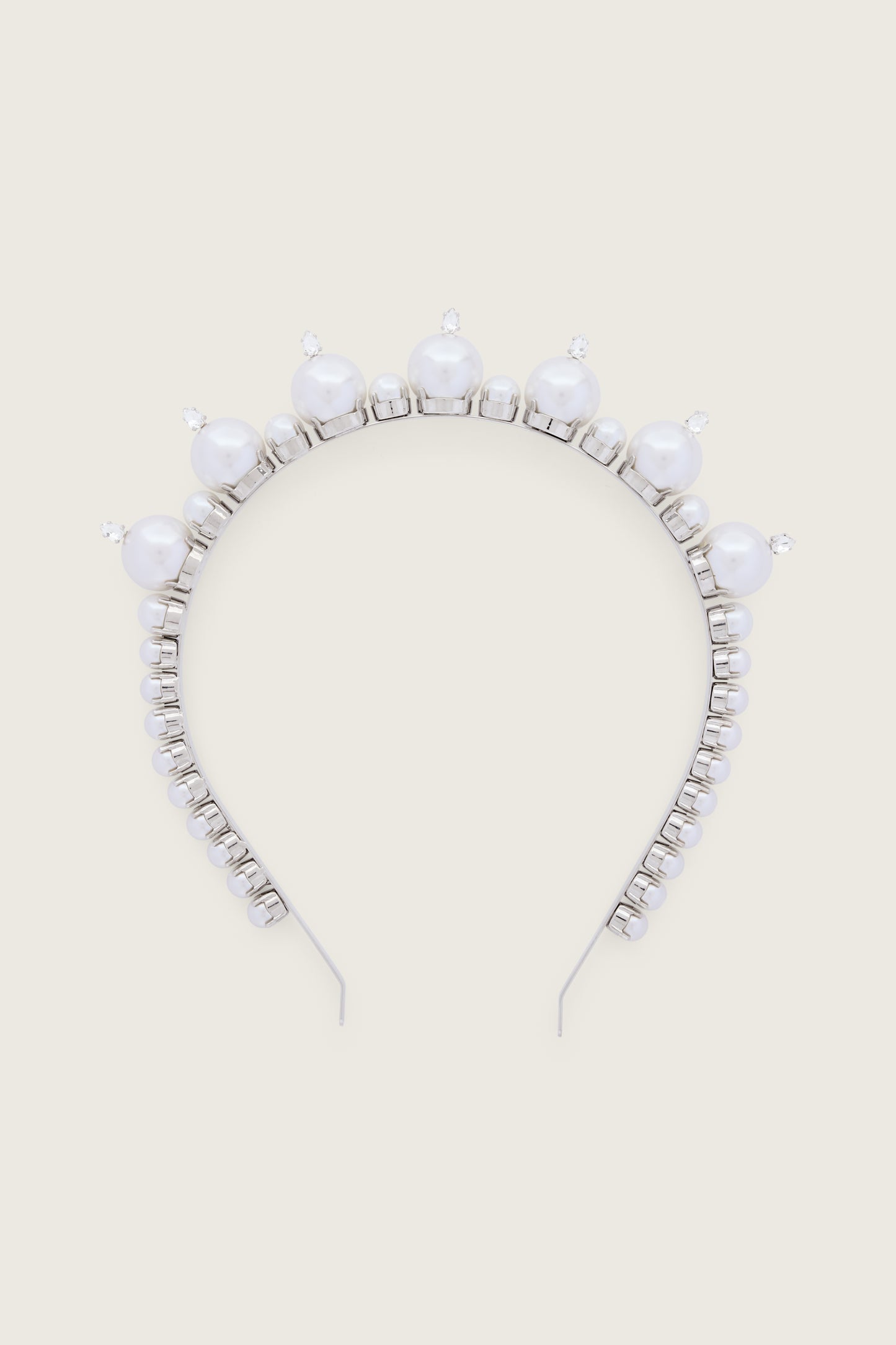 Pearl & Crystal Tiara Hairband