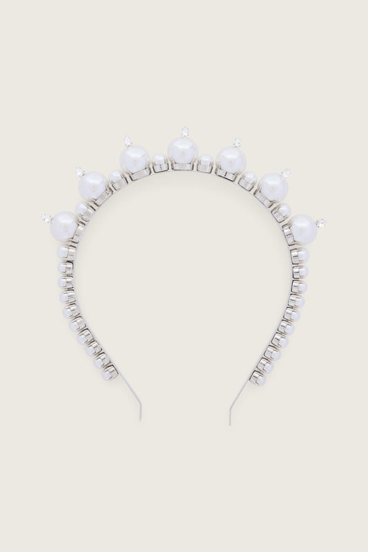 Pearl & Crystal Tiara Hairband