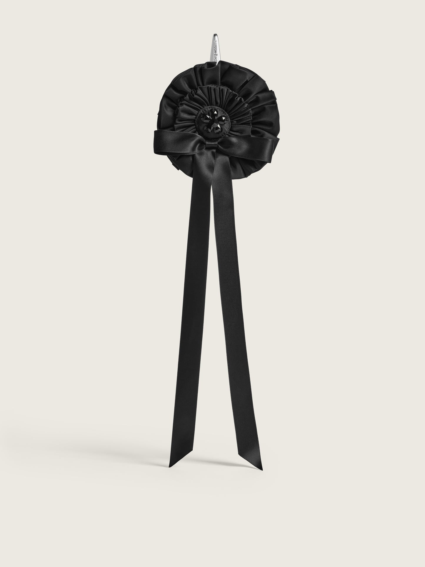 Embellished Ribbon Rosette Bag Charm