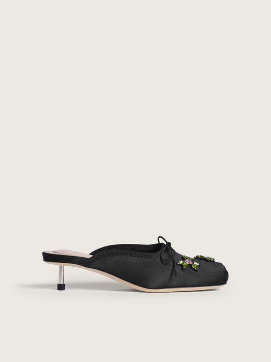 Embellished Pointe Mule Heel