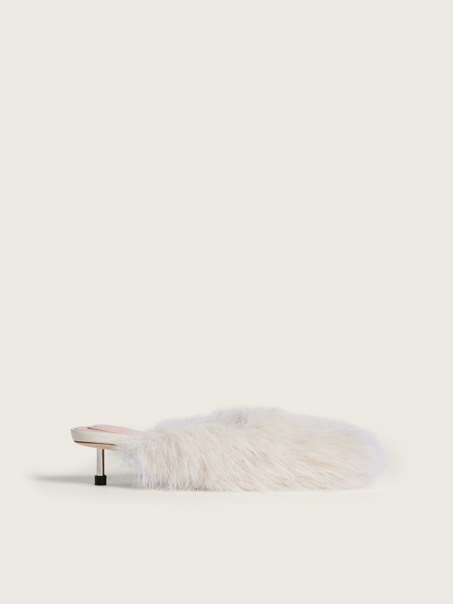 Faux Fur Mule Heel