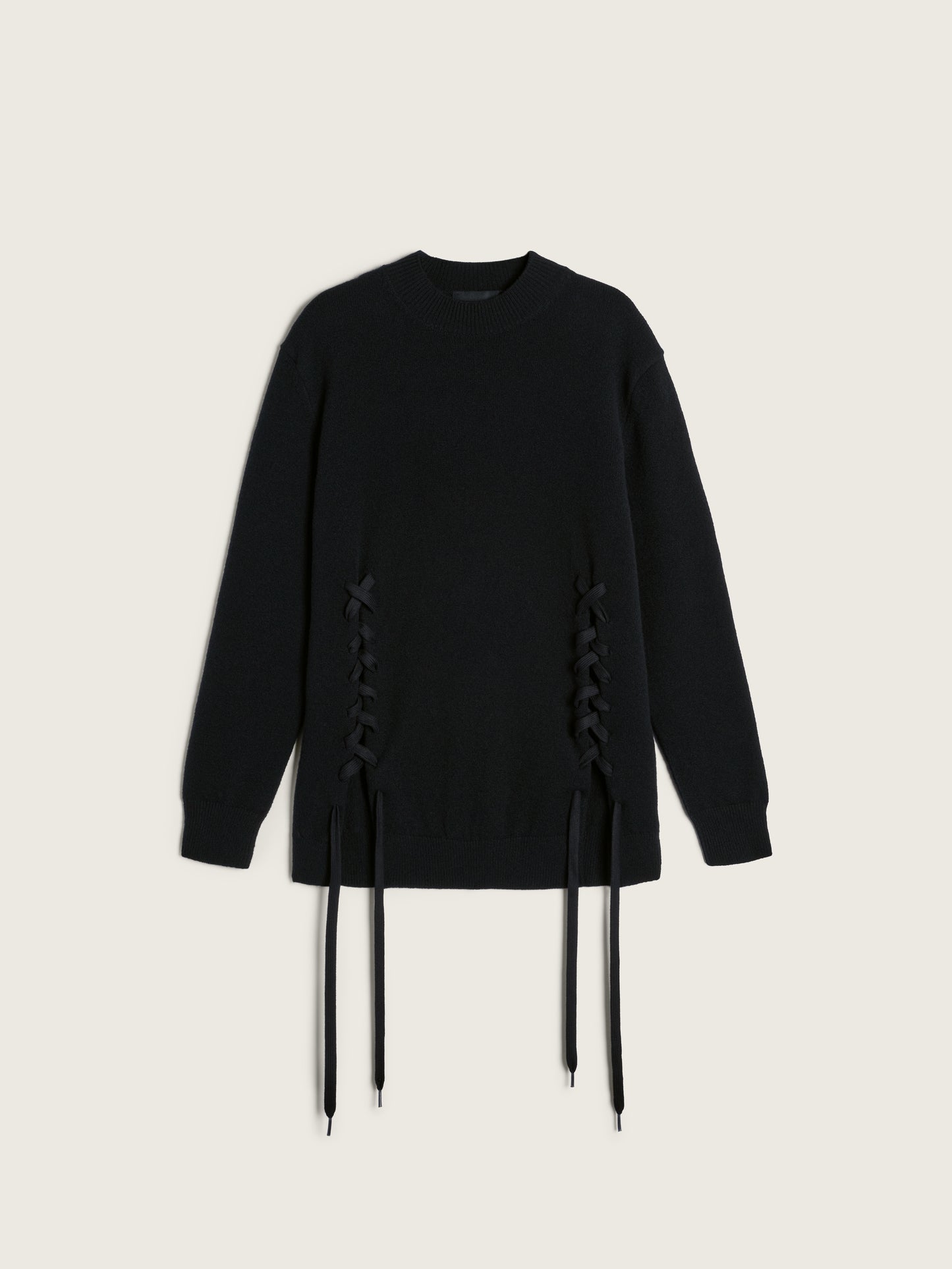 Merino Lace Up Hem Jumper