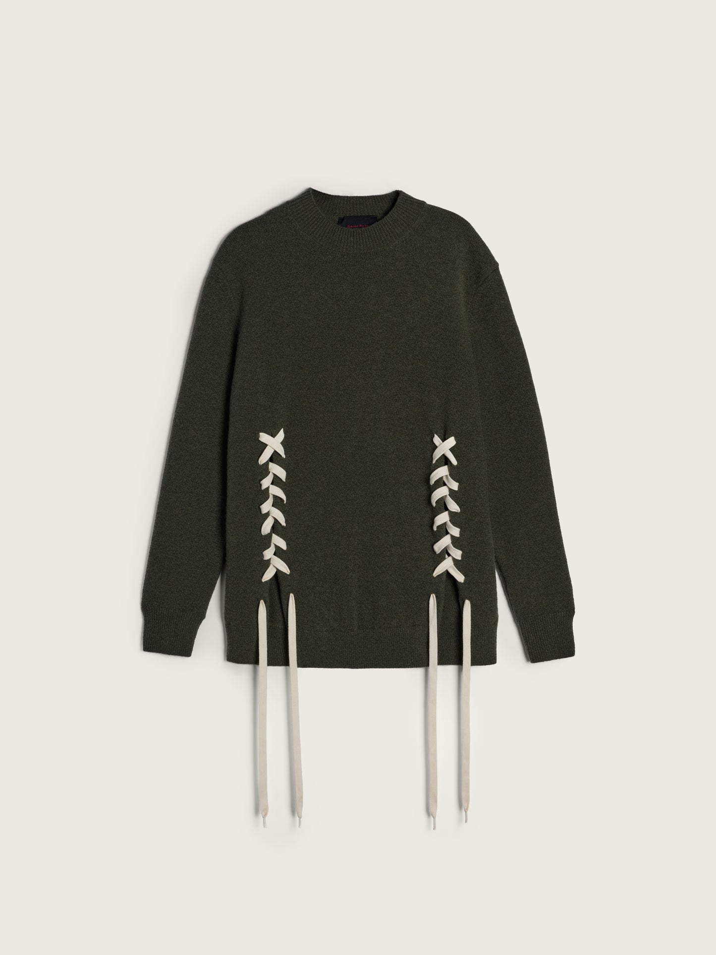 Merino Lace Up Hem Jumper