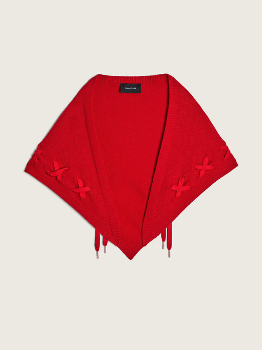 Merino Lace Up Neckerchief