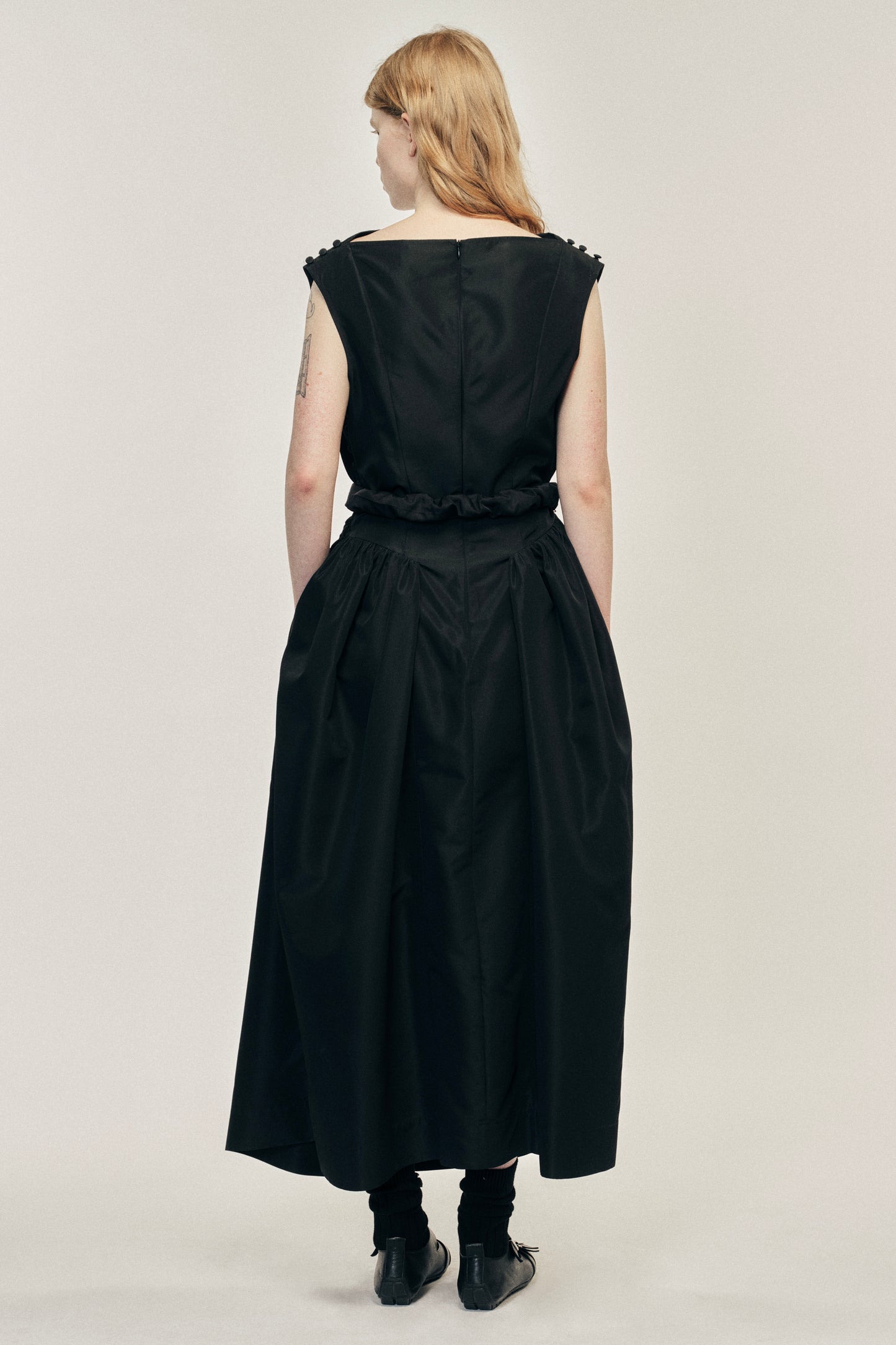 Hip Detail Draped Bind Dress