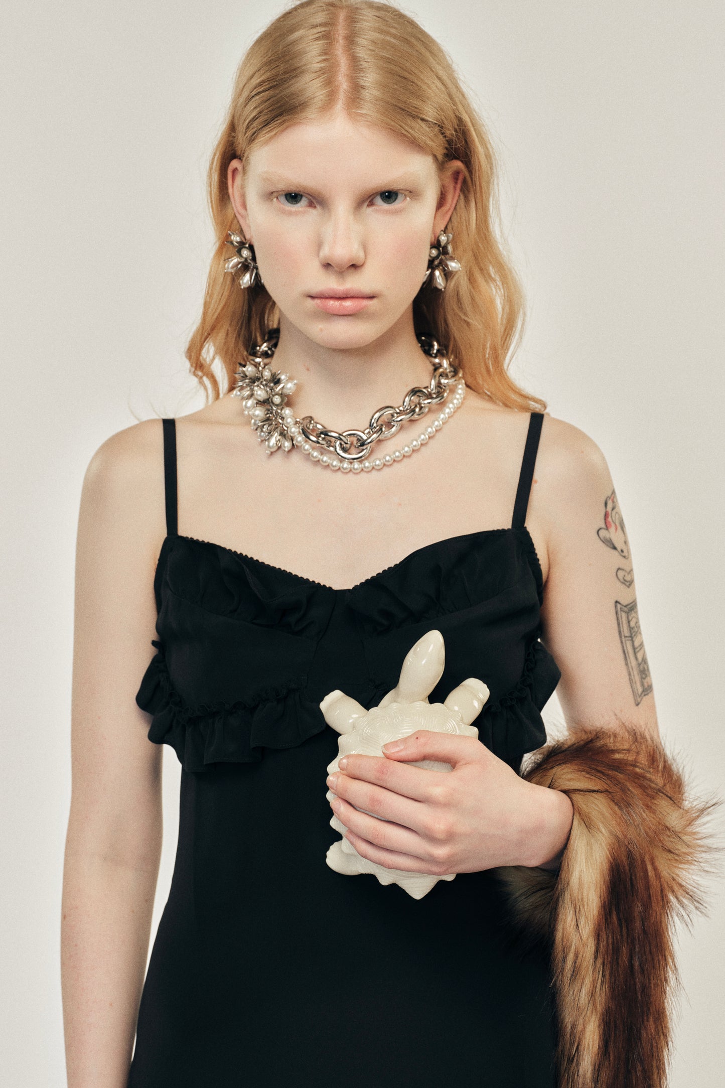 Ruffle Bust Detail Dress