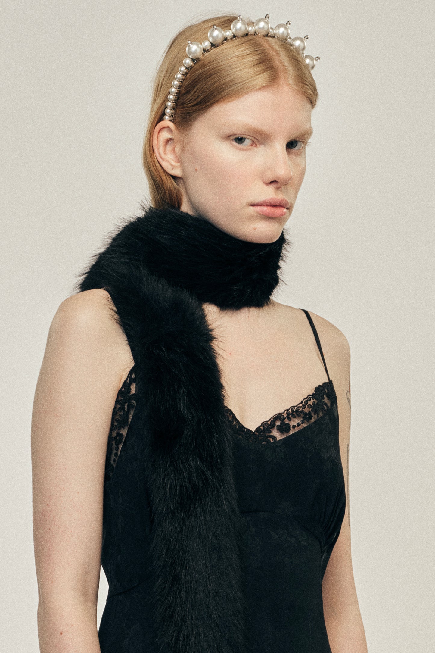 Slim Faux Fur Scarf
