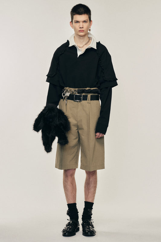 Wide Leg Multi Belt Loop Shorts