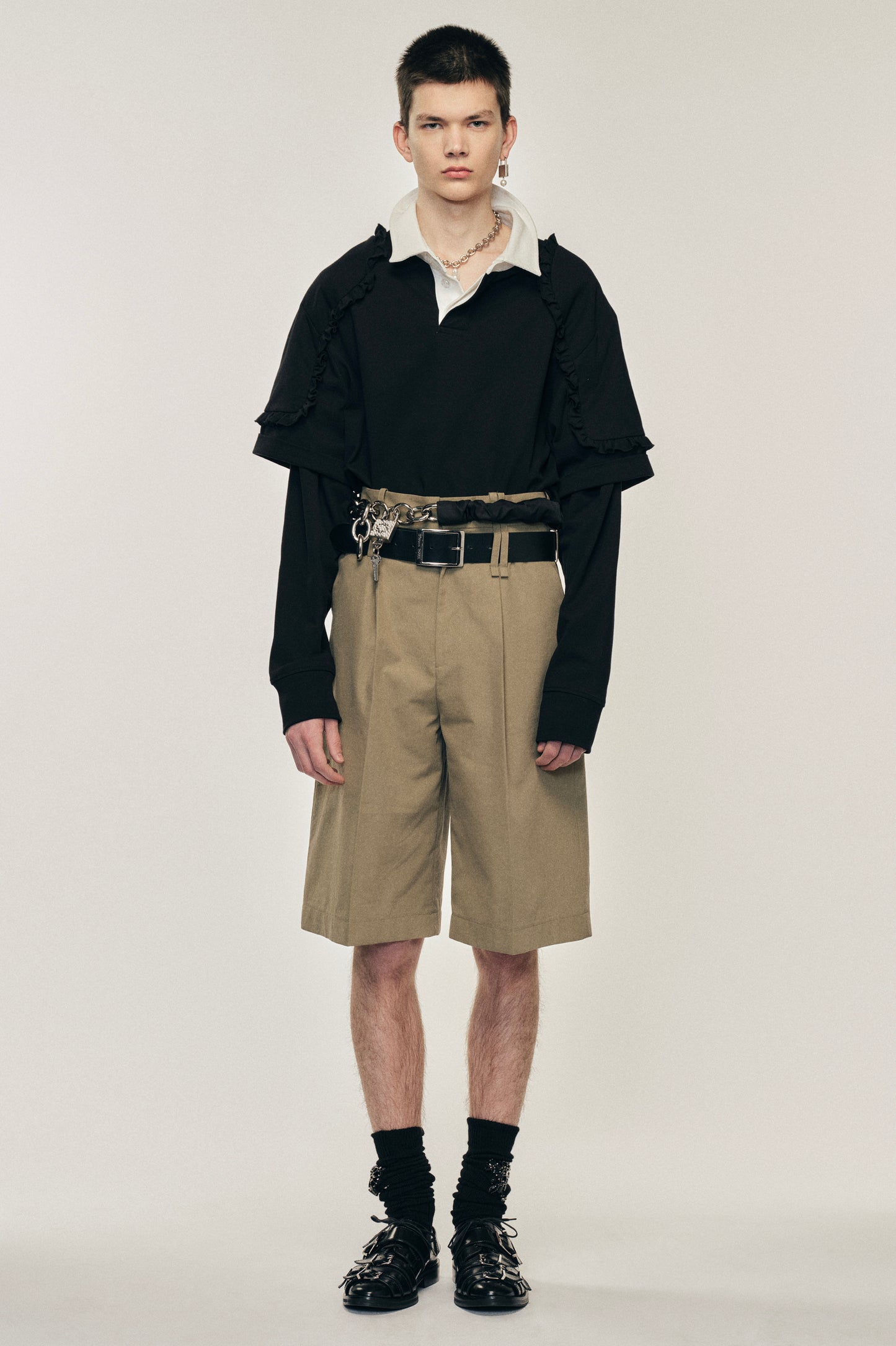 Layered Ruffle Rugby Shirt