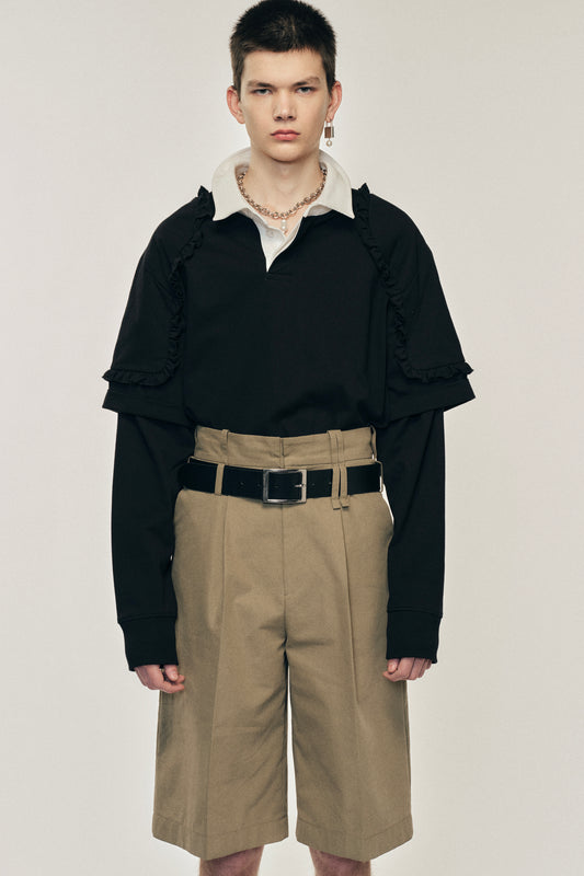 Layered Ruffle Rugby Shirt