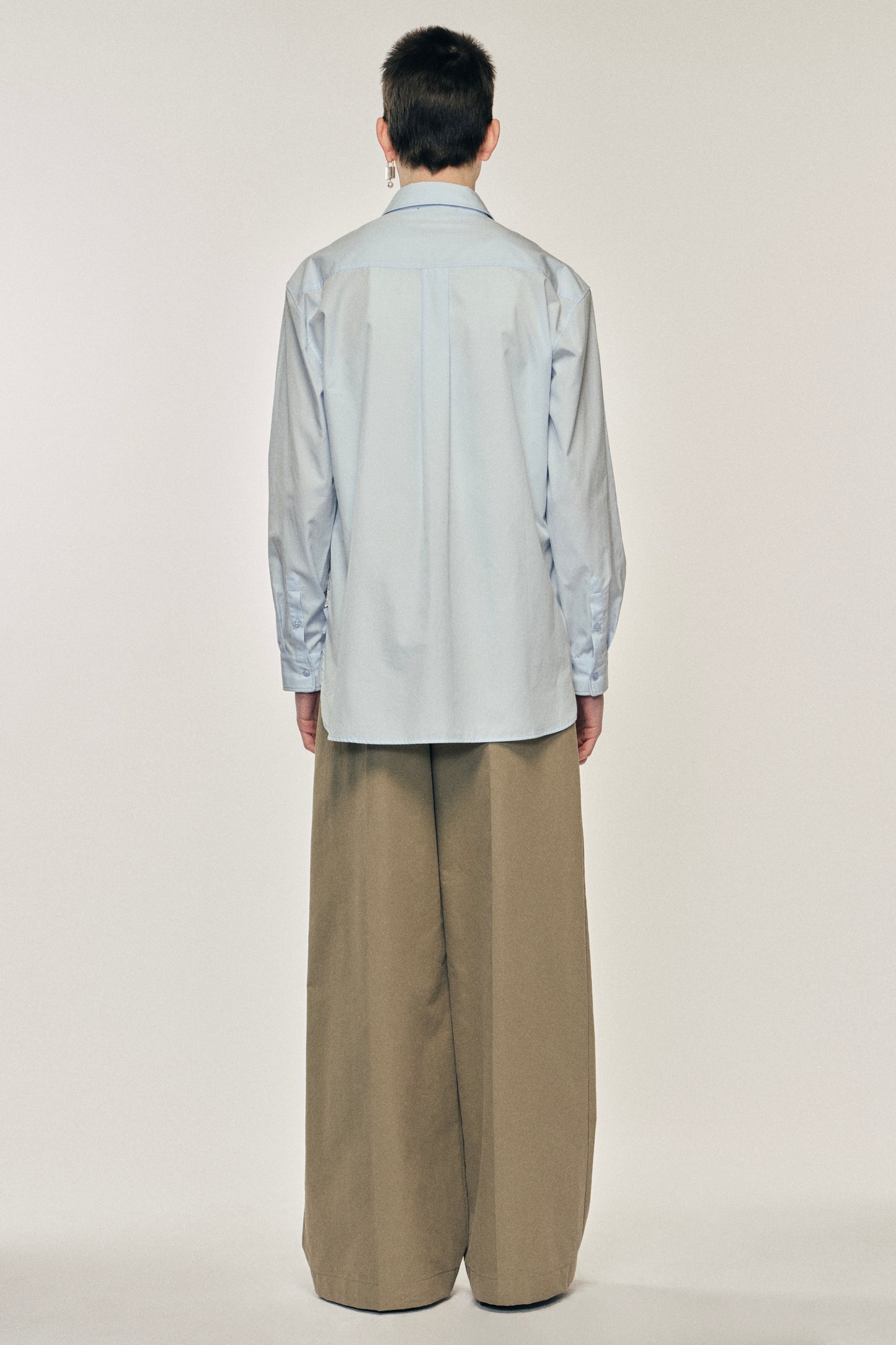 Lace Ribbon Trim Easy Shirt