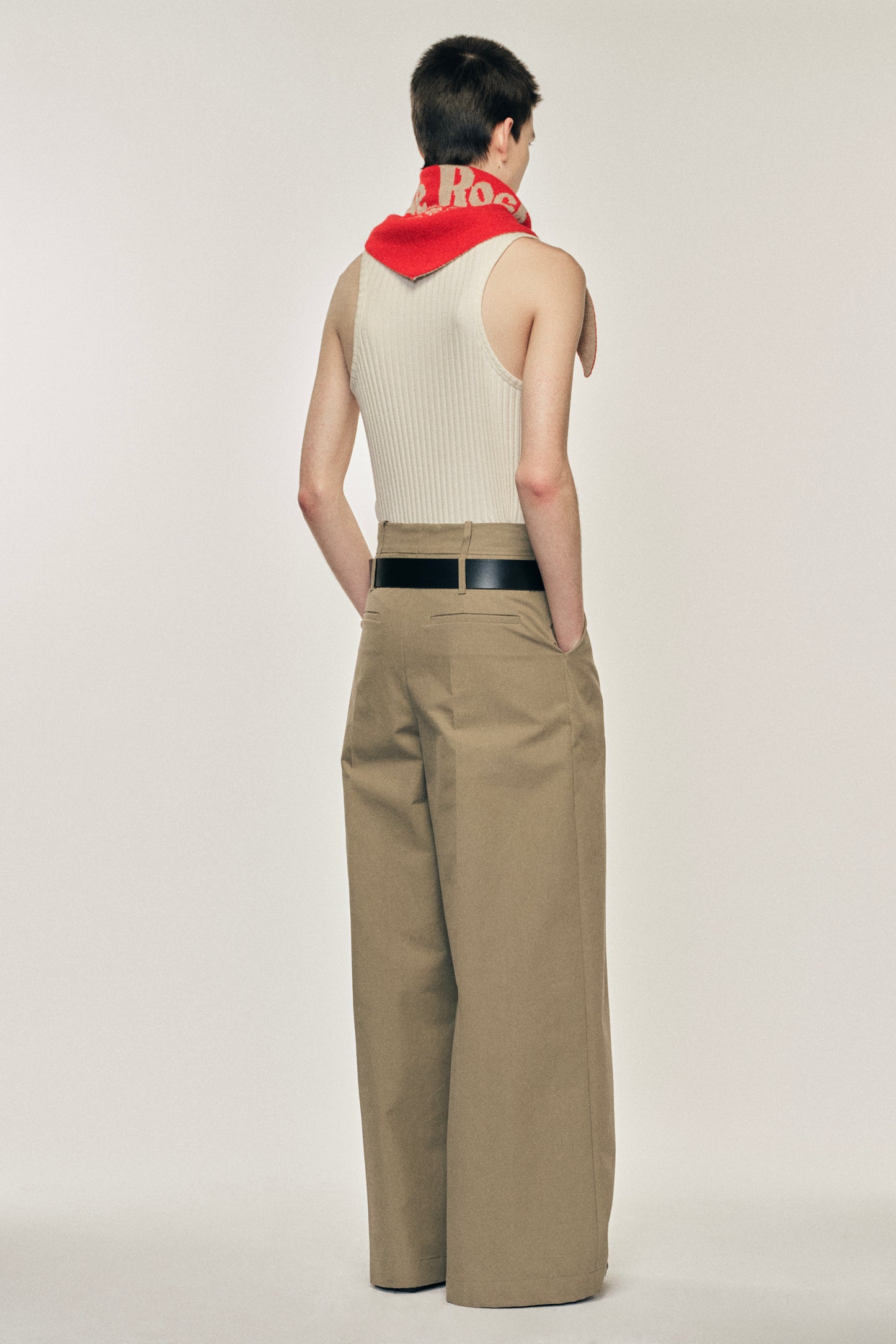 Wide Leg Multi Belt Loop Trousers