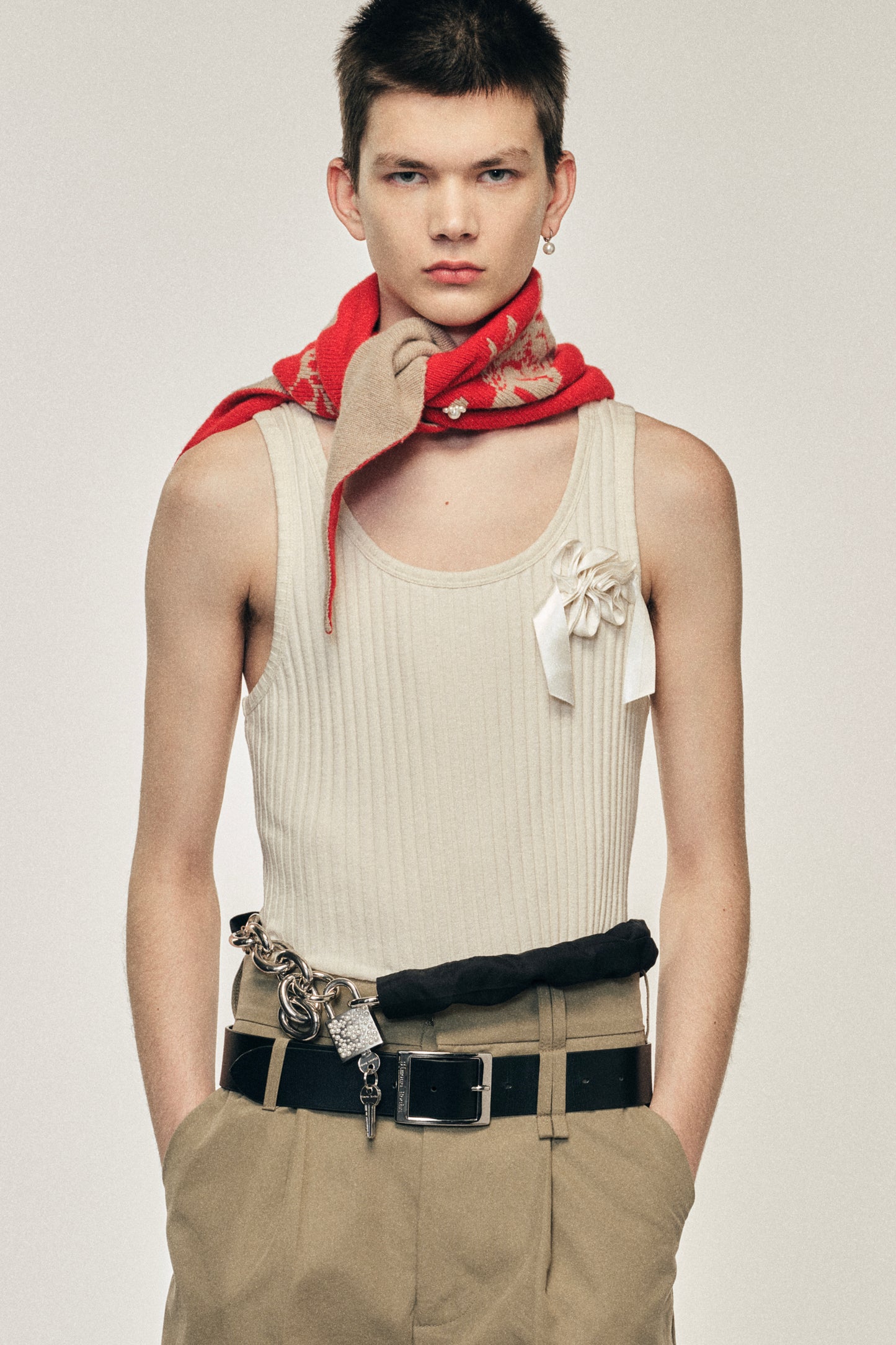Graphic Logo Knit Neckerchief