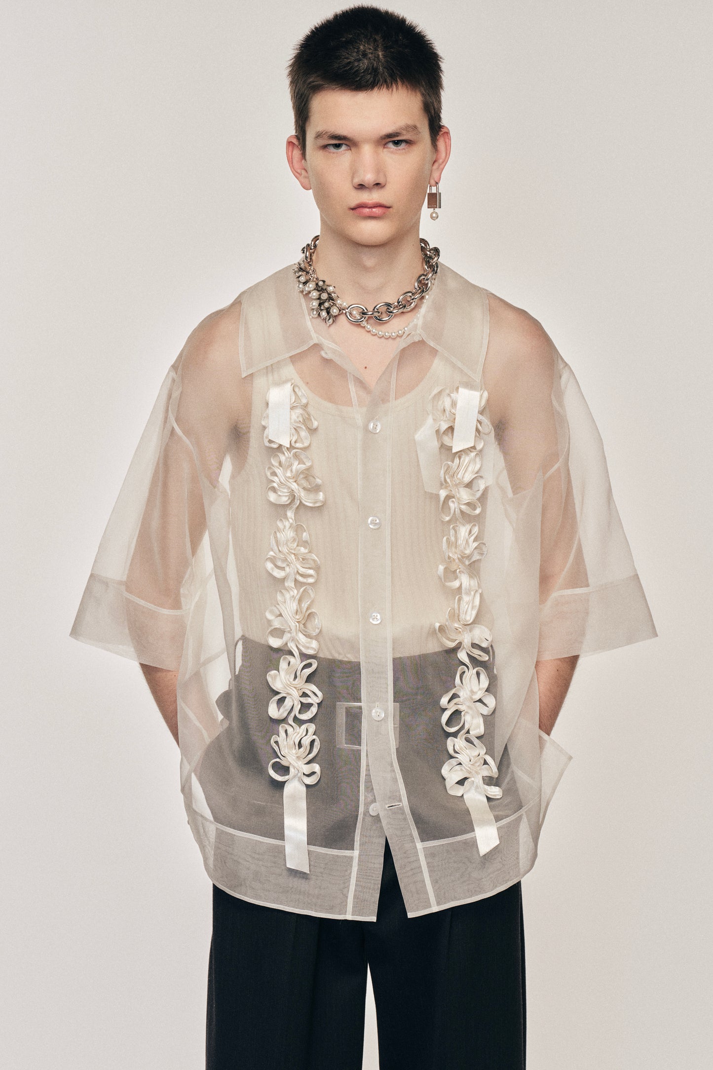 Ribbon Daisy Chain Boxy Shirt