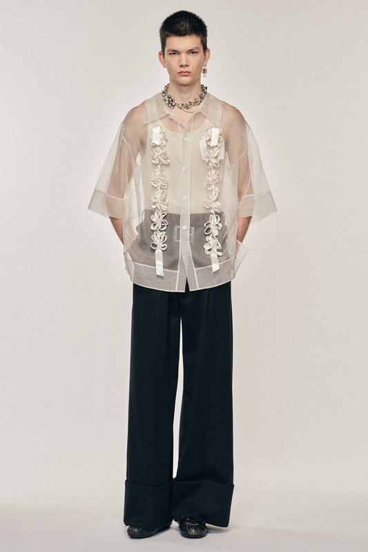 Ribbon Daisy Chain Boxy Shirt