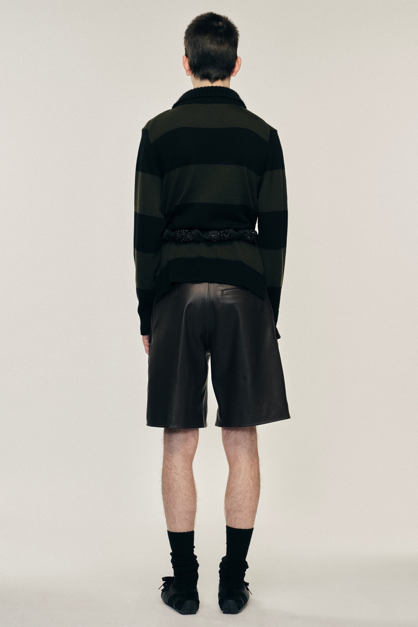 Embellished Fuzzy Collar Rugby Jumper