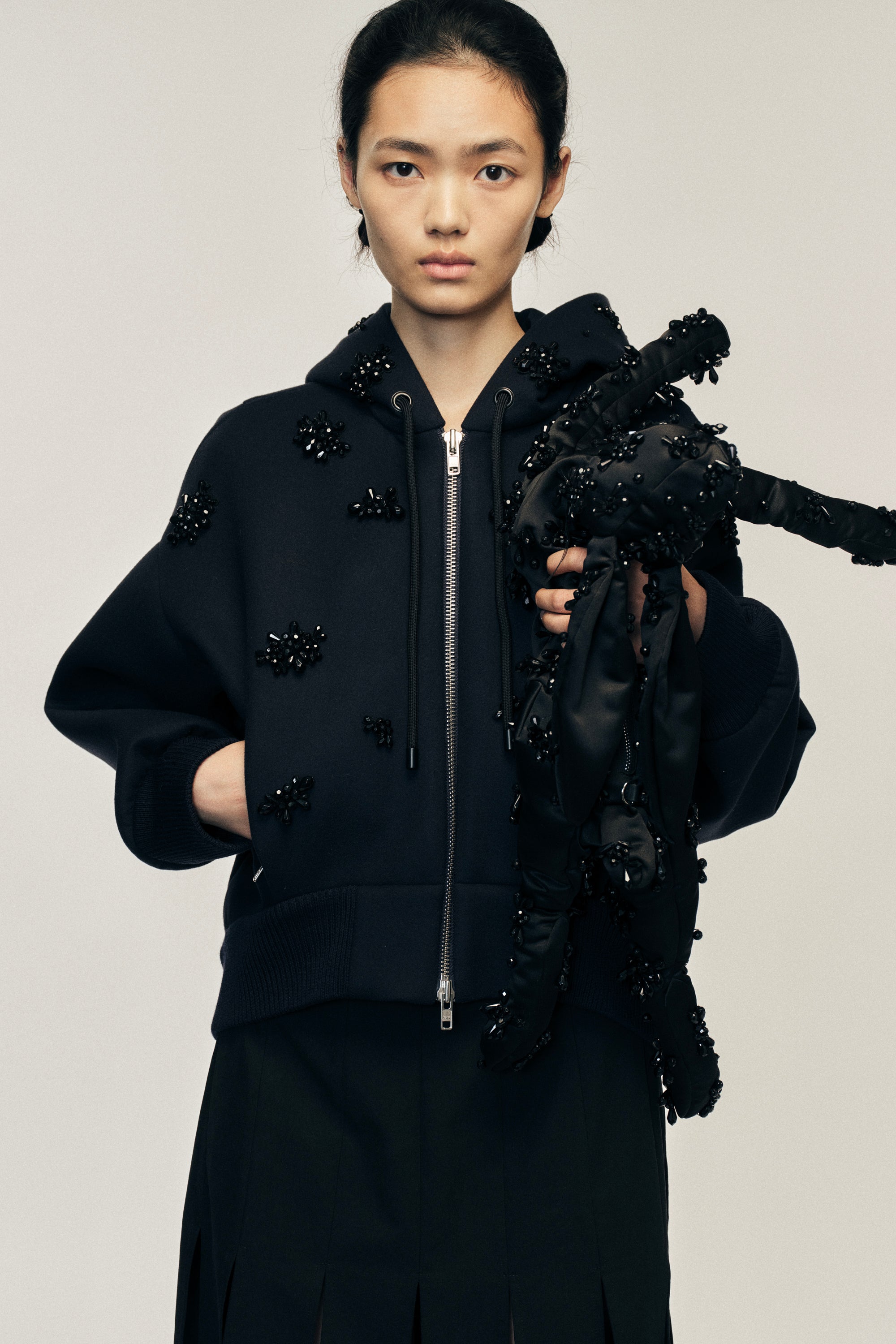 Turbo Embellished Cropped Zip Jacket – Simone Rocha