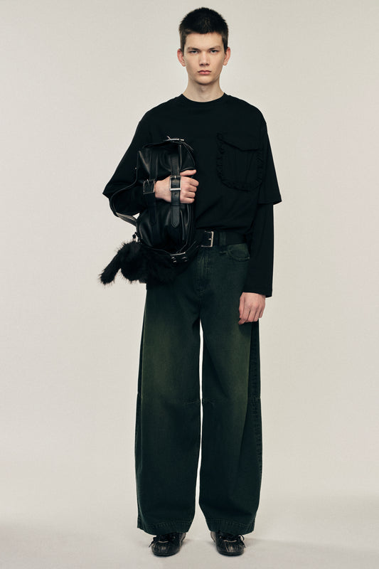Wide Leg Puddle Jeans