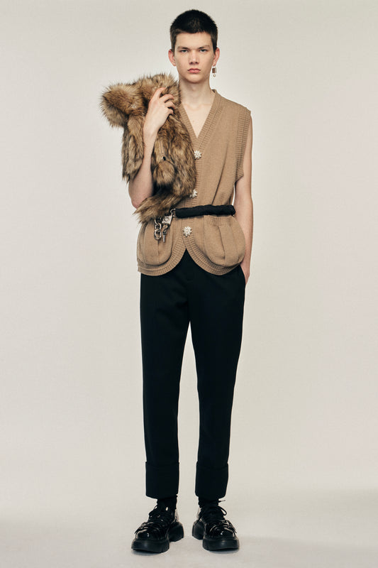 Cuffed Straight Leg Trousers