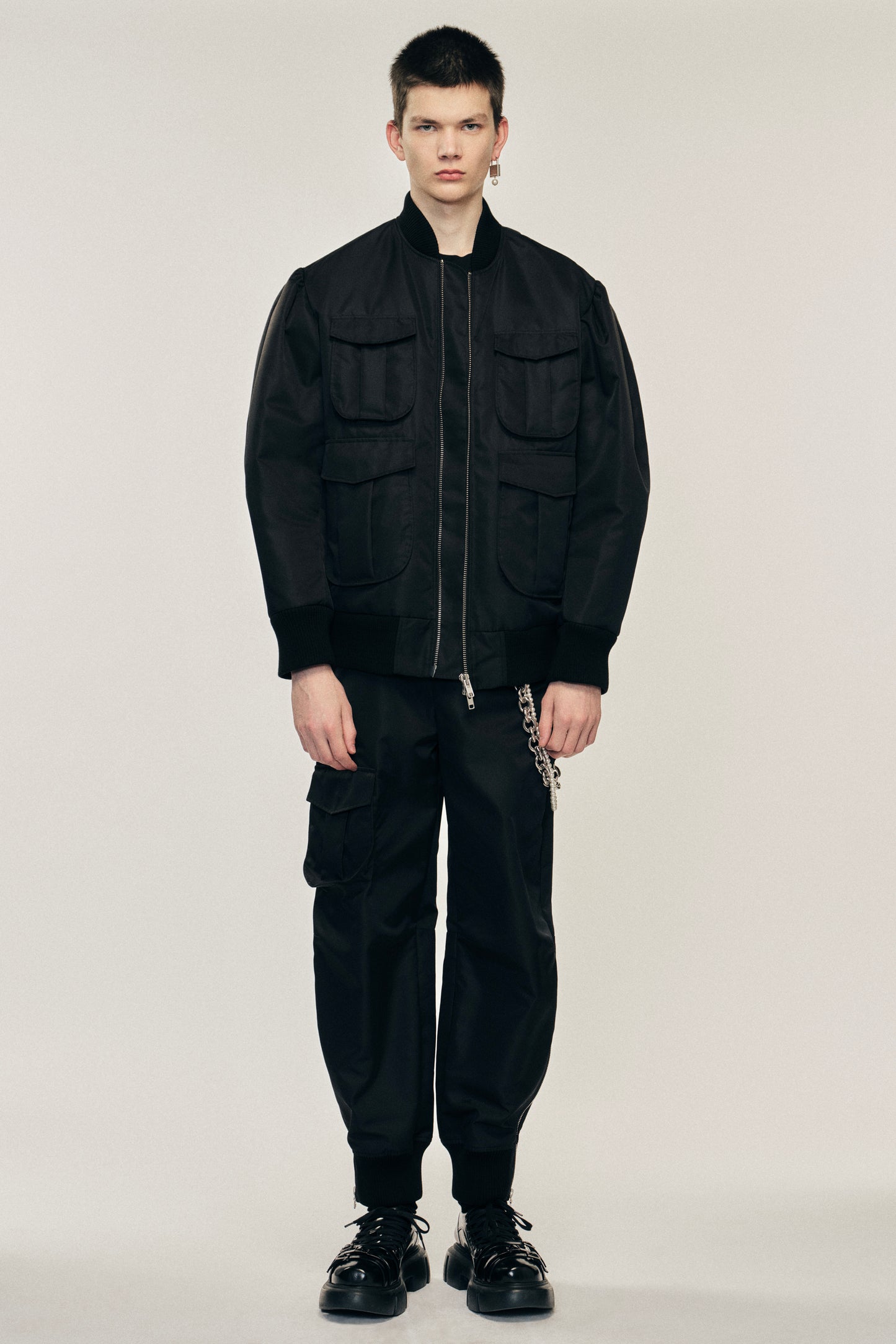 Multi Pocket Bomber Jacket