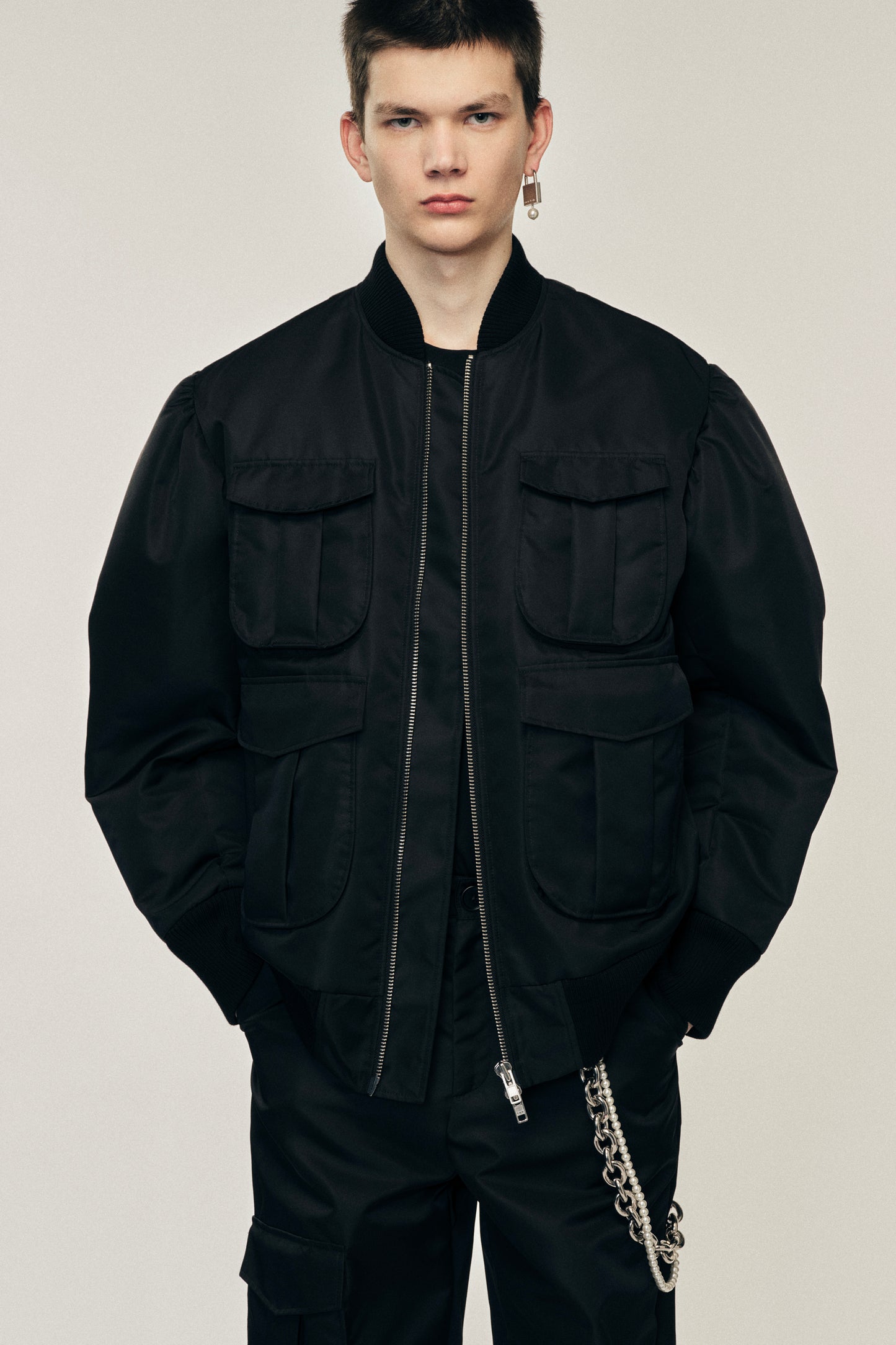 Multi Pocket Bomber Jacket