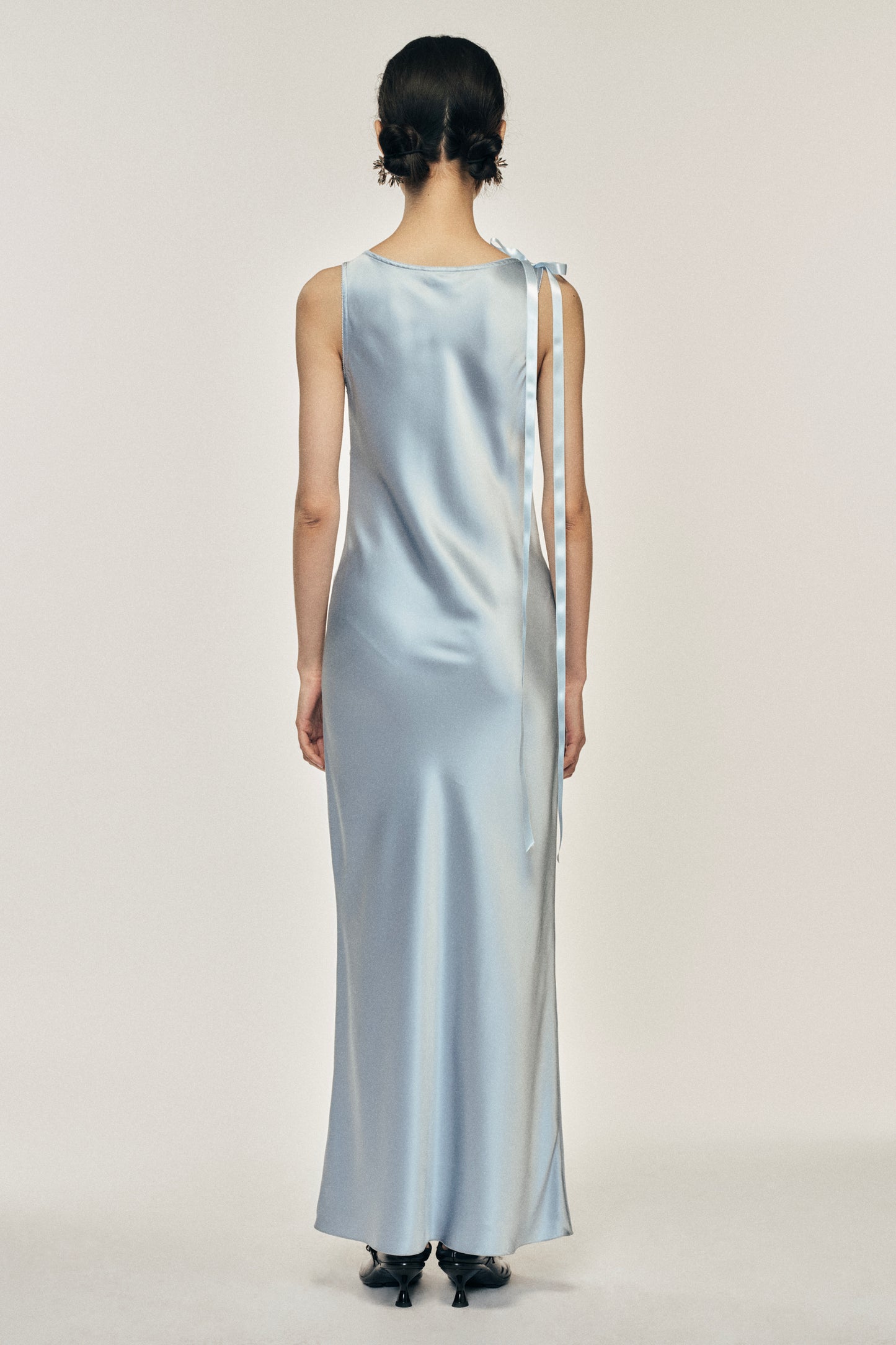 Bow Detail Scoop Neck Camisole Dress