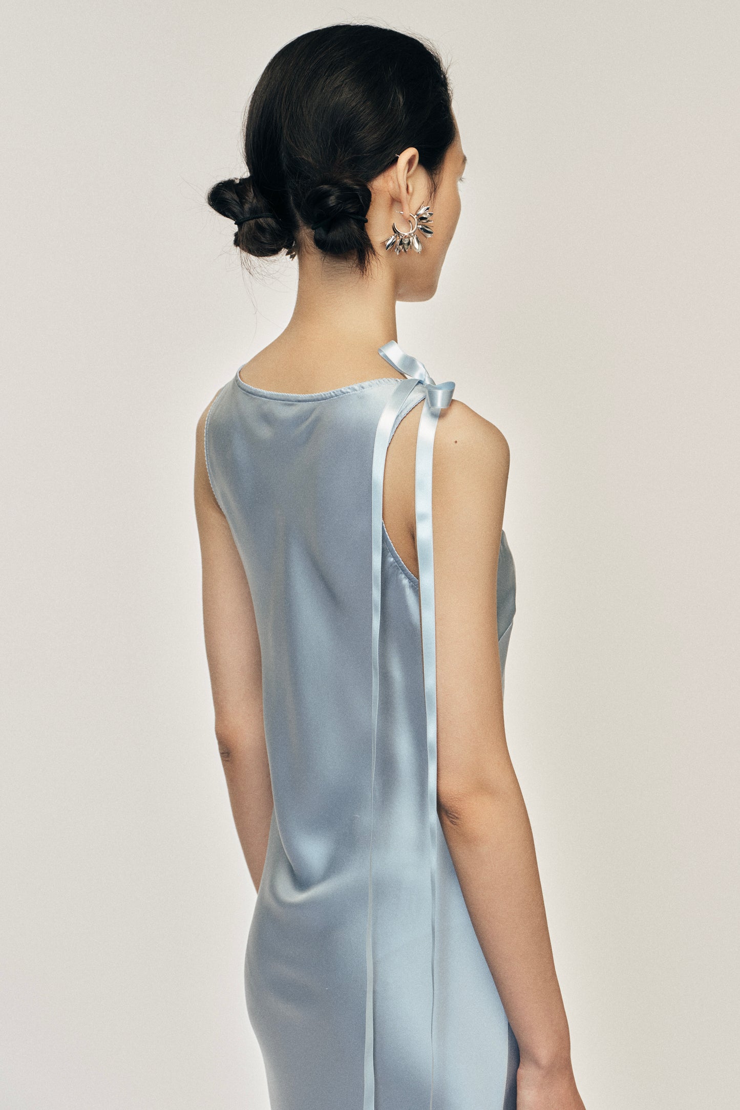 Bow Detail Scoop Neck Camisole Dress