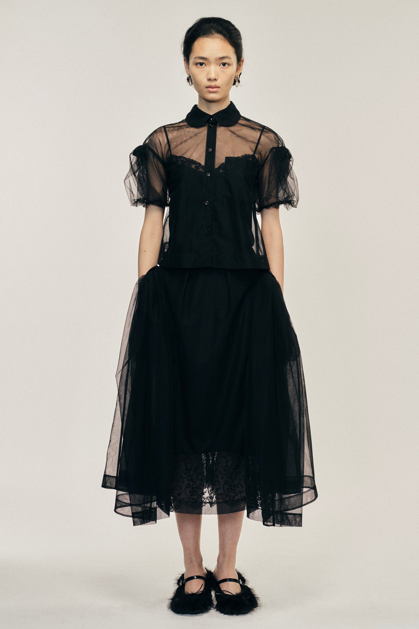 Sheer Bow Hip Tutu Skirt