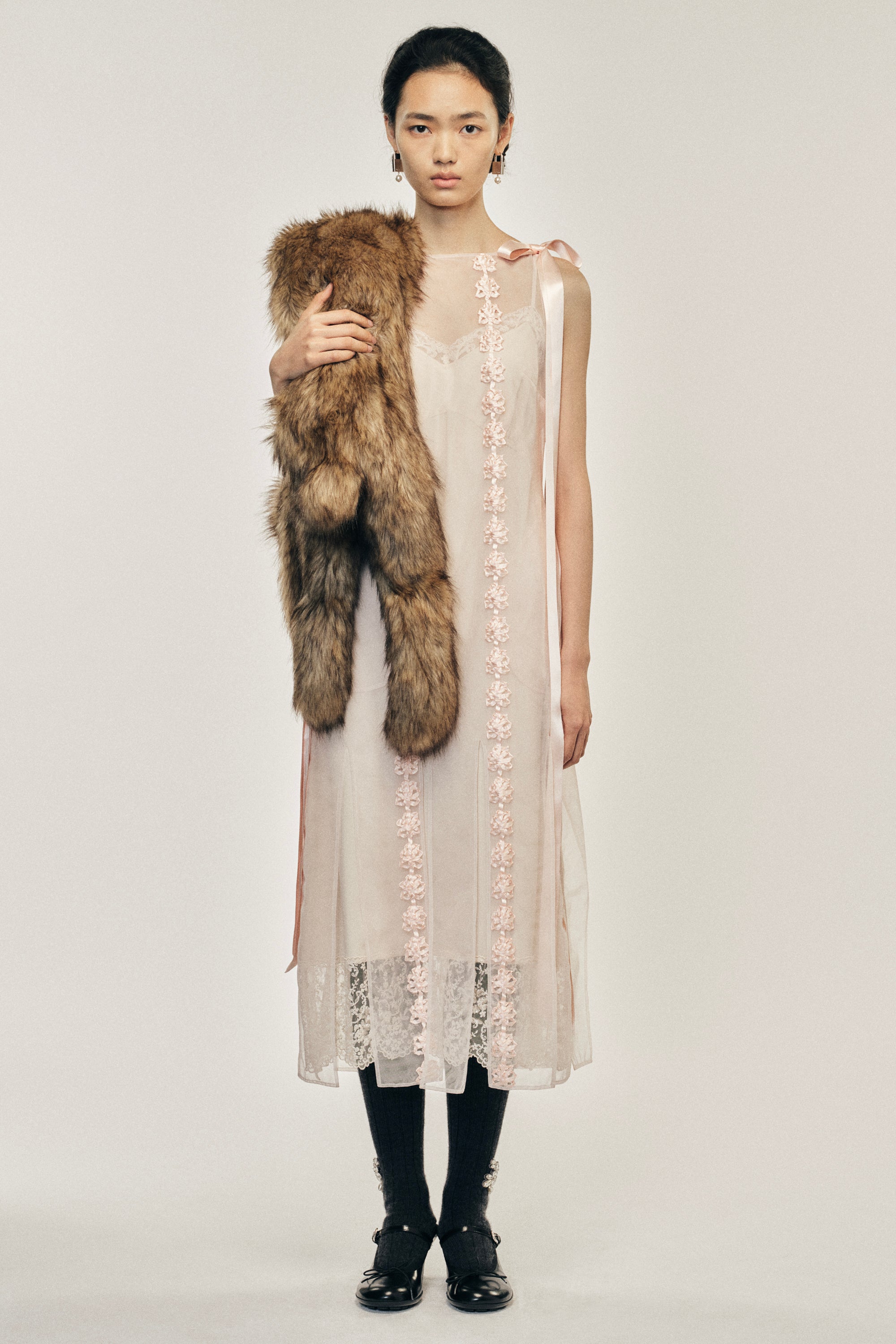 Ribbon Daisy Chain Multi Slit Dress – Simone Rocha