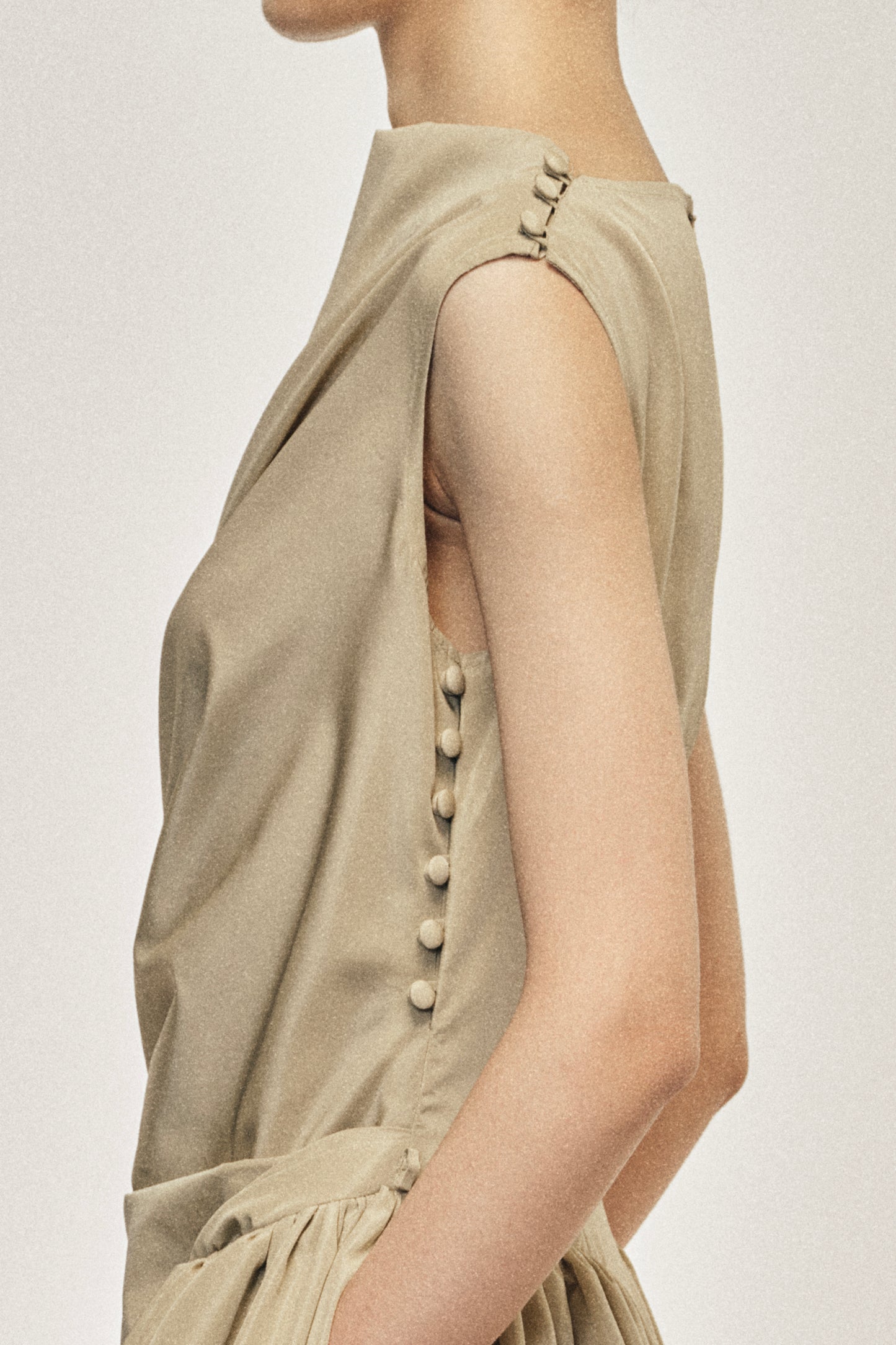 Hip Detail Draped Bind Dress