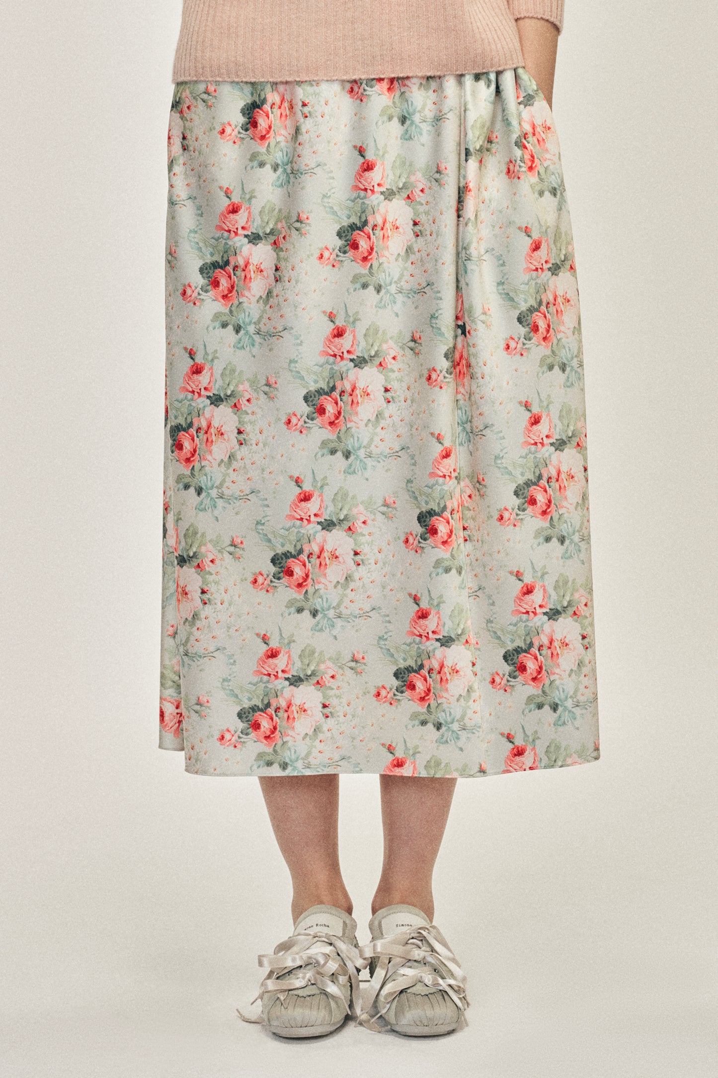 Single Hip Detail Easy Skirt