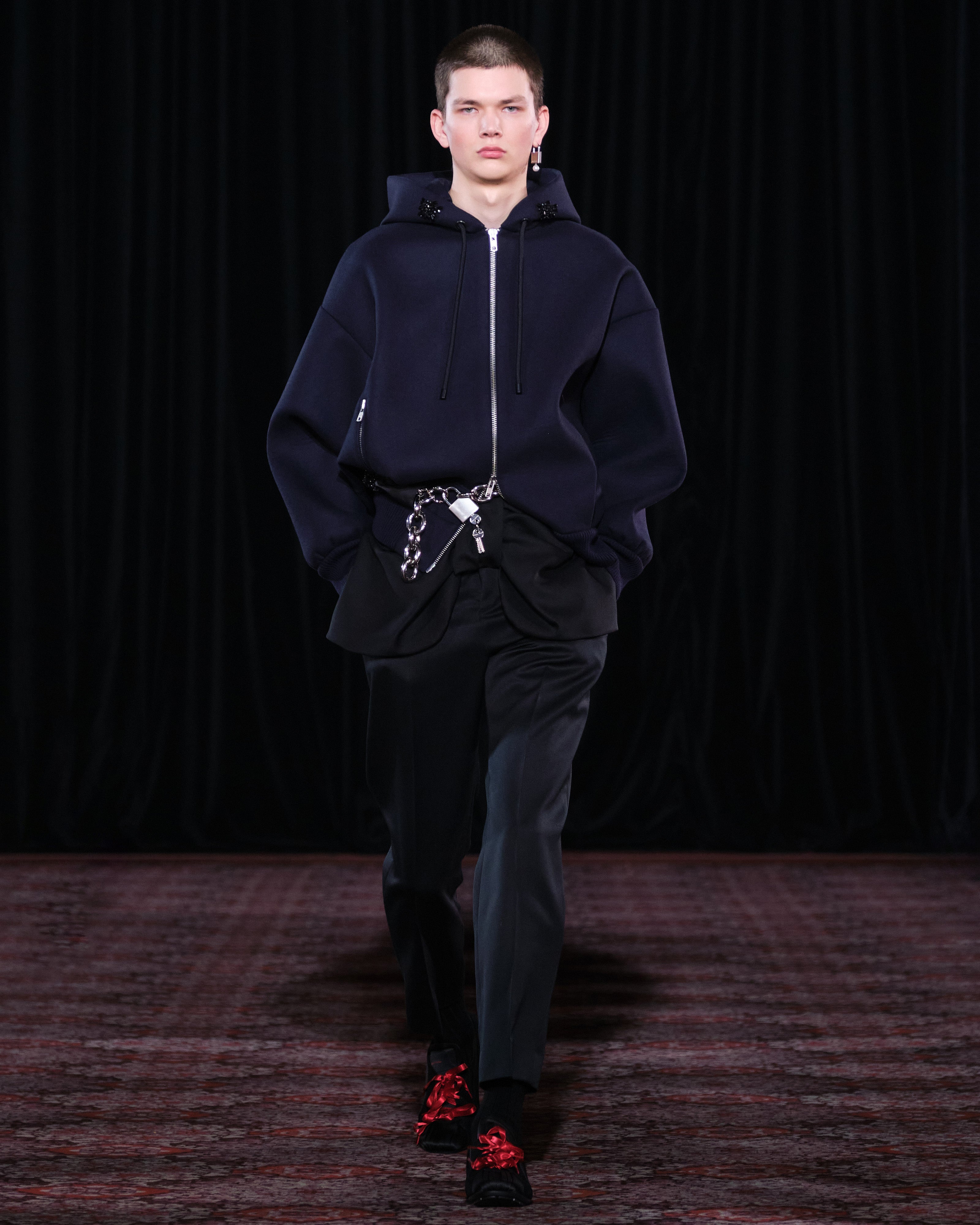 Simone Rocha 2025SS カットアウトブローグシューズ　37サイズ Simone Rocha プラットフォーム シューズ | ブラック | FARFETCH JP