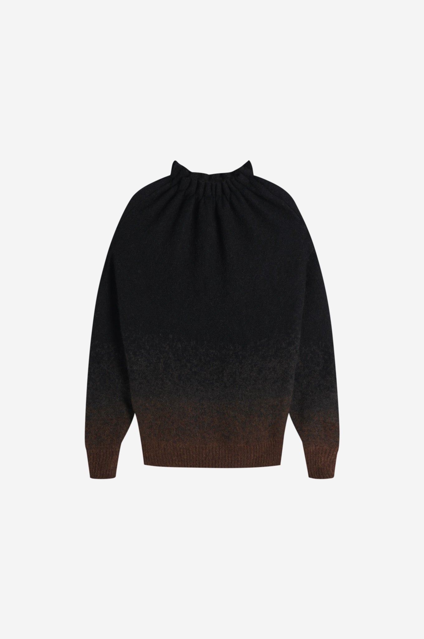 Gathered Pleated Neck Jumper