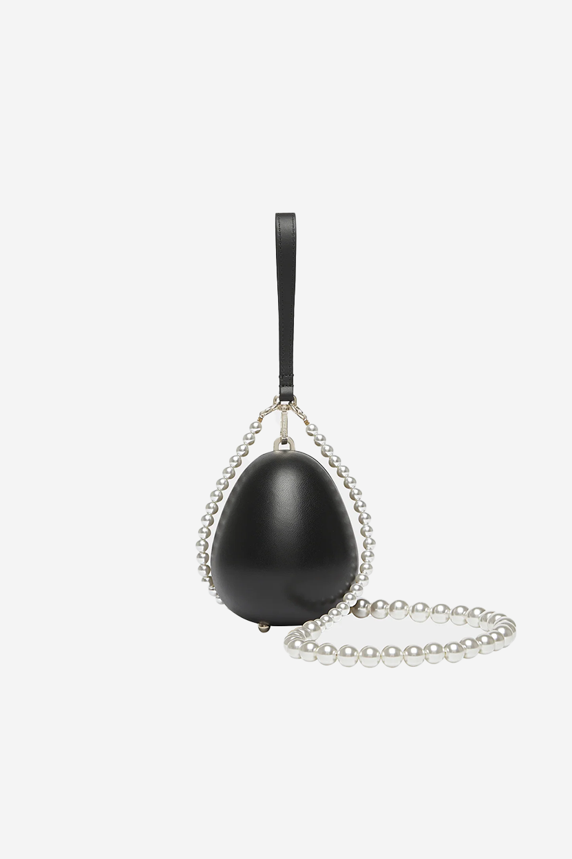 Micro Handheld Egg Bag With Pearl Crossbody Strap – Simone Rocha