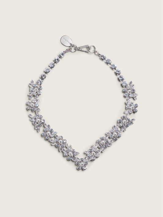 V-Line Floral Necklace