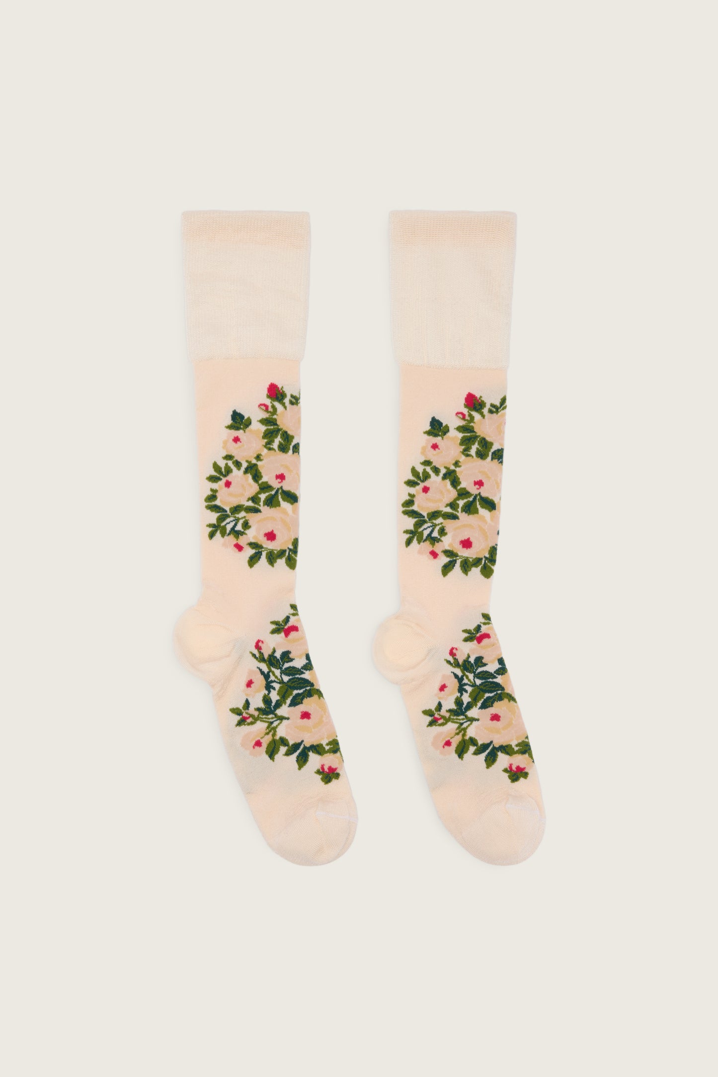 Rose Bouquet Jacquard Socks