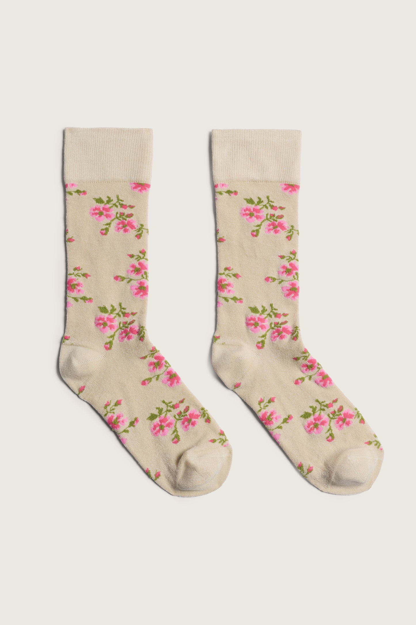 Tiny Flower Jacquard Ankle Socks
