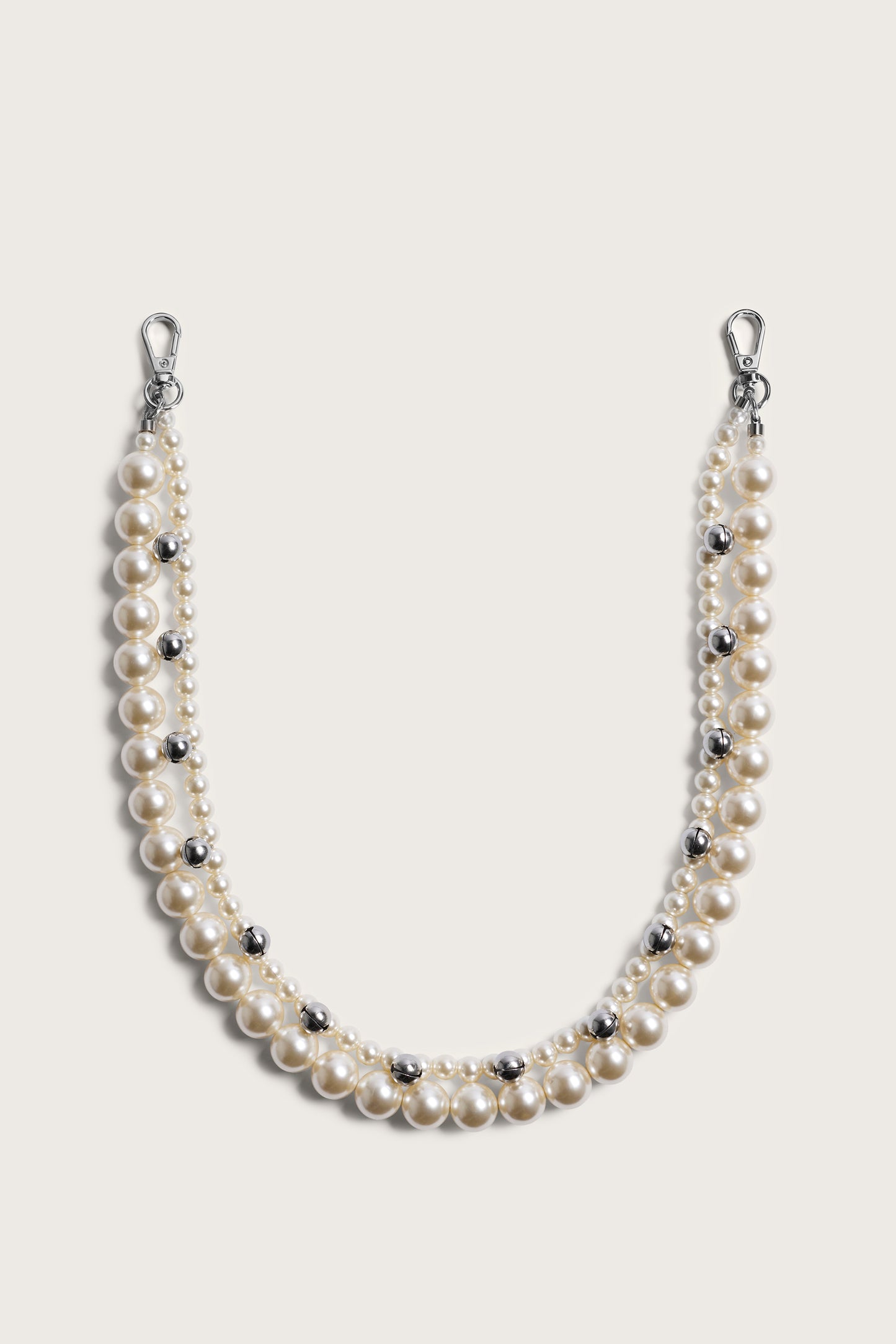 Bell Charm and Pearl Bag Strap